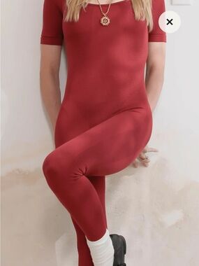 NWT CEAN Lymphatic Compression Onesie Women’s Size XS/S In Retro Red